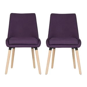 Teknik Welcome Reception/Dining Chairs 2 Pack - Plum
