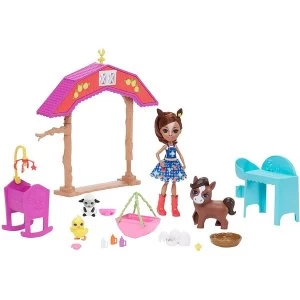 Barnyard Nursery With Haydie Horse Doll & Trotter (Enchantimals) Playset