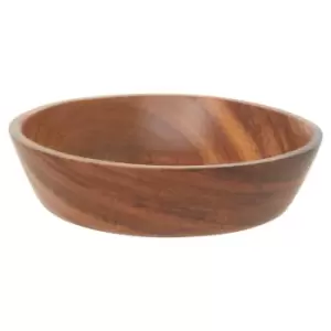 20cm Organic Acacia Wood Tapered Bowl