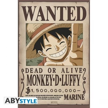 One Piece - "Wanted Luffy New 2" Poster