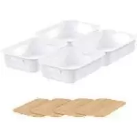 SmartStore Storage Basket Plastic White 28 (W) x 37 (D) x 19 (H) cm 3185781431801004