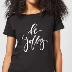 Be Jolly Womens T-Shirt - Black - 5XL