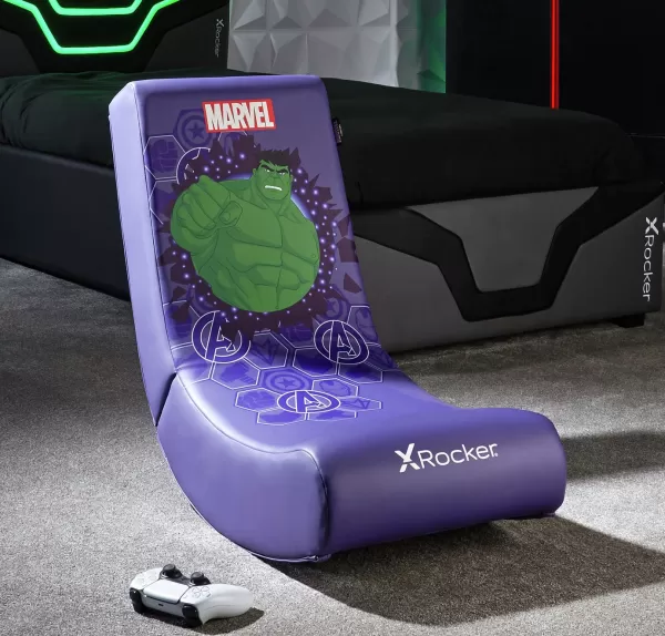 X Rocker Marvel Hero Video Rocker Junior Gaming Chair - Hulk