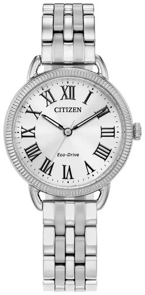 Citizen EM1050-56A Womens Classic Eco-Drive White Dial Watch