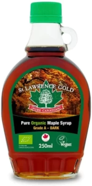 St Lawrence Gold Organic Dark Maple Syrup 250ml (Case of 12)