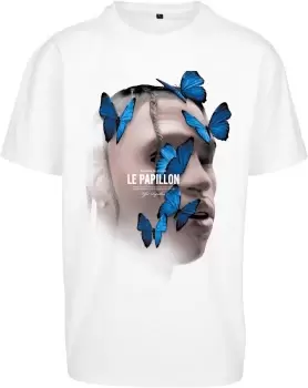 Mister Tee Le Papillon oversized t-shirt T-Shirt white