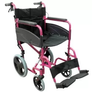 Aidapt Compact Aluminium Wheelchair - Pink