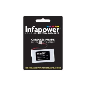 Infapower Rechargeable Ni-MH Battery for Cordless Telephones 2 x AA 2.4v 1300mAh