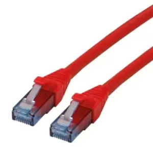 Roline Unshielded Cat6a Cable Assembly 3m, Red, Male RJ45
