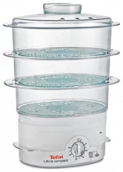 Tefal Ultra VC100665 Compact 3 Tier Steamer - White
