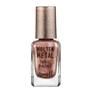 Barry M Molten Metal Glitter Nail Polish - Rose Gold Gold