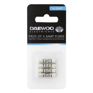 Daewoo 5-Amp Fuses - 4 Pack