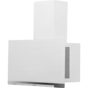 Elica APLOMB-WH-60 60cm Chimney Cooker Hood - White Glass - For Ducted/Recirculating Ventilation