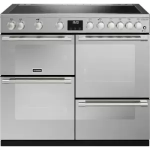 Stoves Sterling Deluxe ST DX STER D1000Ei RTY SS 100cm Electric Range Cooker with Induction Hob - Stainless Steel - A Rated