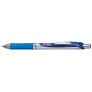 Pentel EnerGel XM Retractable Gel Pen 0.7mm Tip Width 0.35mm Line Width Blue Pack of 12