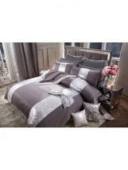 By Caprice Silver Bow Duvet Cover