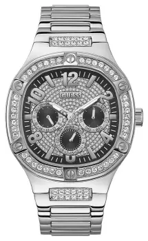 Guess GW0576G1 Mens Silver Crystal Dial Stainless Steel Watch