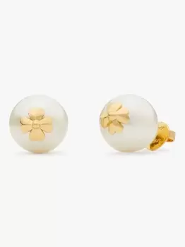 Kate Spade Pearls On Pearls Stud Earrings, Cream/Gold, One Size
