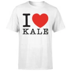 I Heart Kale Mens T-Shirt - White - 4XL