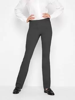 Long Tall Sally Bi Stretch Bootcut Trouser 34" - Grey, Size 14, Inside Leg 38, Women