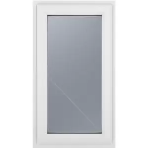 Crystal Casement uPVC Window Right Hand Opening 610mm x 1190mm Obscure Double Glazing in White