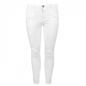 Noisy May Kimmy Stretch Skinny Jeans - Bright White