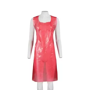 Apron on a Roll LDPE Polythene Red Pack of 1000 A2RR