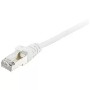 Equip 605515 RJ45 Network cable, patch cable CAT 6 S/FTP 7.50 m White gold plated connectors