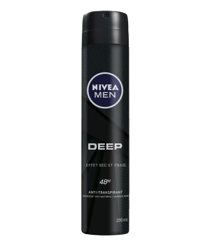 Nivea Men Deep Dry and Clean Feel Anti-Perspirant Deodorant 250ml