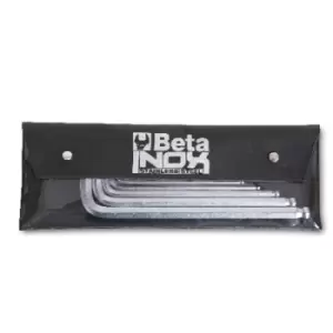 Beta Tools 96BPINOX-AS/B8 8pc Stainless Steel Ball Head Offset Hex Key Set