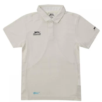 Slazenger Aero Cricket Shirt Juniors - White