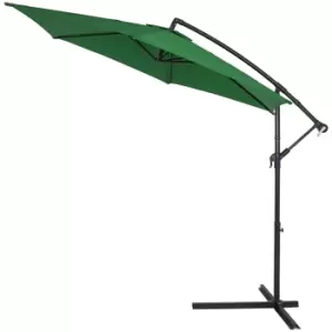 Cantilever Parasol Green 3.3m Crank & Tilt UV Protection 40+