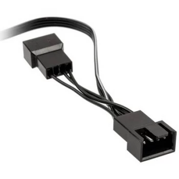 PC fan Y cable [1x PC fan socket 4-pin - 2x PC fan socket 4-pin] 35.00cm Black Kolink