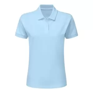 SG Kids/Childrens Polycotton Short Sleeve Polo Shirt (7-8) (Sky Blue)