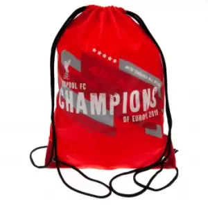 Liverpool FC Champions Of Europe Gym Bag (One Size) (Red)