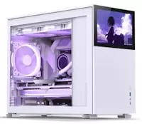 Jonsbo D31 Standard Screen Micro-ATX PC Case - White, Tempered Glass