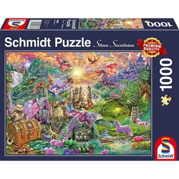 Enchanted Dragon Land Jigsaw Puzzle - 1000 Pieces