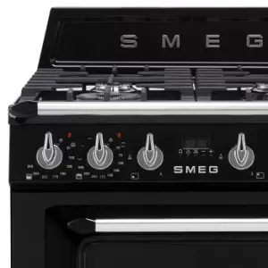 Smeg Tr62Bl 60Cm Double Range Cooker With Induction Hob - Black