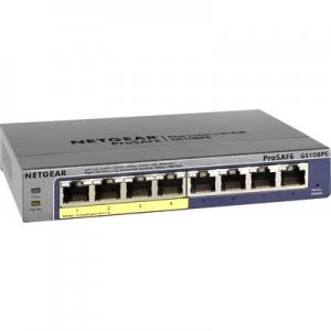 Netgear GS108p Prosafe Plus 8 Port Gigabit Ethernet Switch