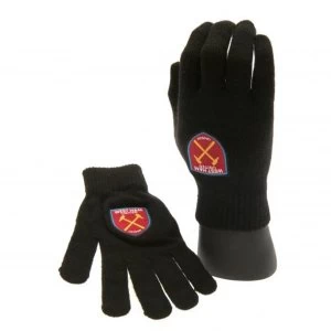 West Ham United FC Knitted Junior Gloves