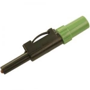 Jack plug Plug straight Pin diameter 4mm Green SKS Hirschmann