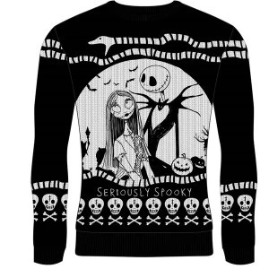 Nightmare Before Christmas - Seriously Spooky Unisex Christmas Jumper Large