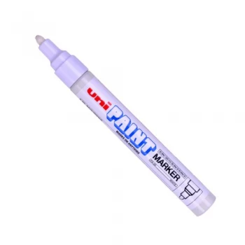 Original Uni PX 20 Paint Marker Bullet Tip Medium Line Width 2.2 2.8mm White Pack of 12