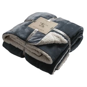 Gallery Sherpa Throw - Silver