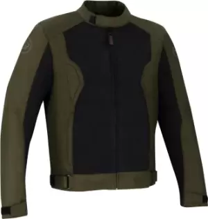 Bering Riko Motorcycle Textile Jacket, green-brown, Size 2XL, green-brown, Size 2XL