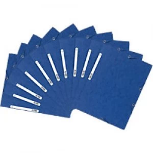 Exacompta 3 Flap Folder 55502SE A4 Blue Glossy Card 24 x 32cm Pack of 50
