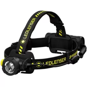 LED Lenser H7R WORK Rechargeable LED Head Torch Black & Yellow