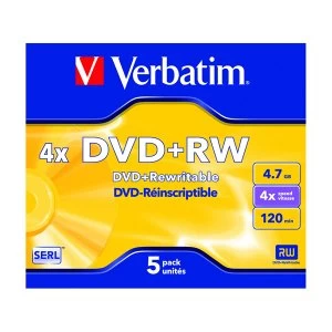 Verbatim 4x 4.7GB Blank DVDRW