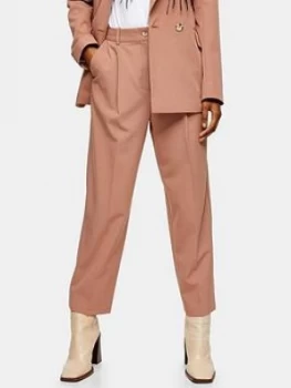 Topshop Suit Trousers - Pink, Size 12, Women