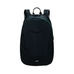I-Stay 15.6" Laptop Hardshell Backpack with USB Port and Anti-Theft Padlock Black/Blue IS0310
